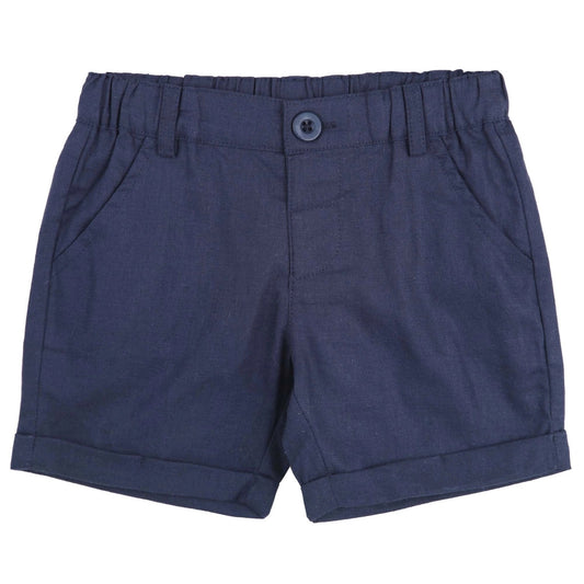 Finley Linen Shorts - Navy