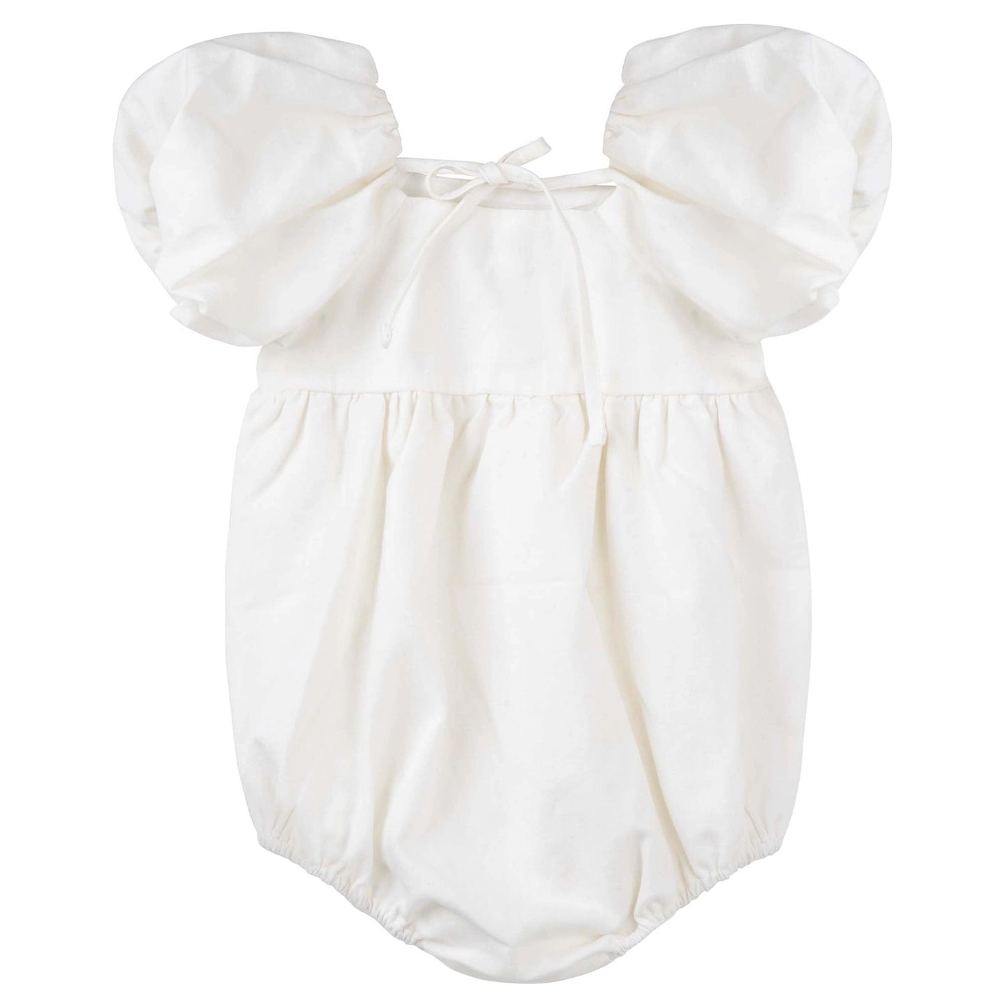 Grace Tie Back Romper - Ecru