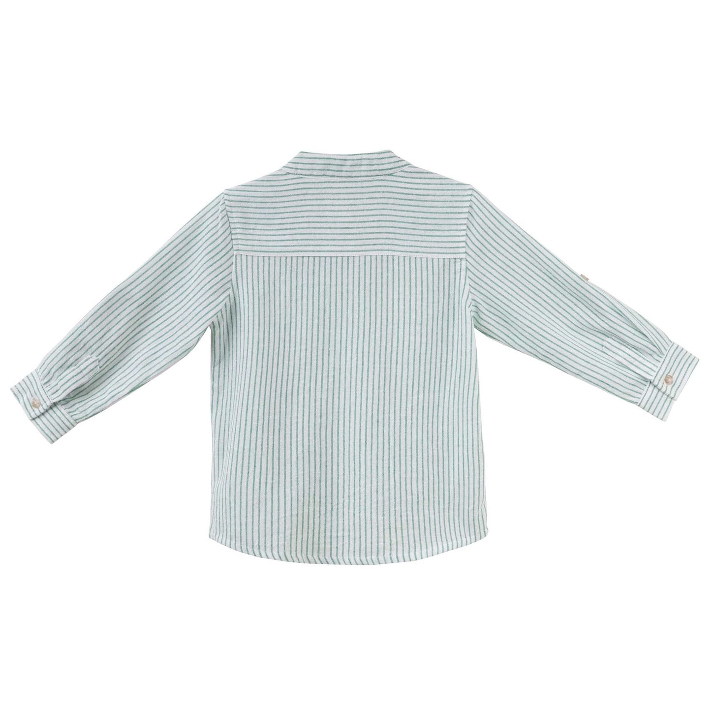 Luca L/S Button Shirt - Green Stripe