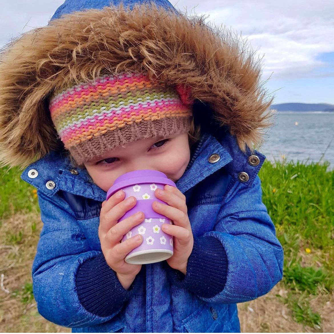 Flower Babychino Cup - Straw Included