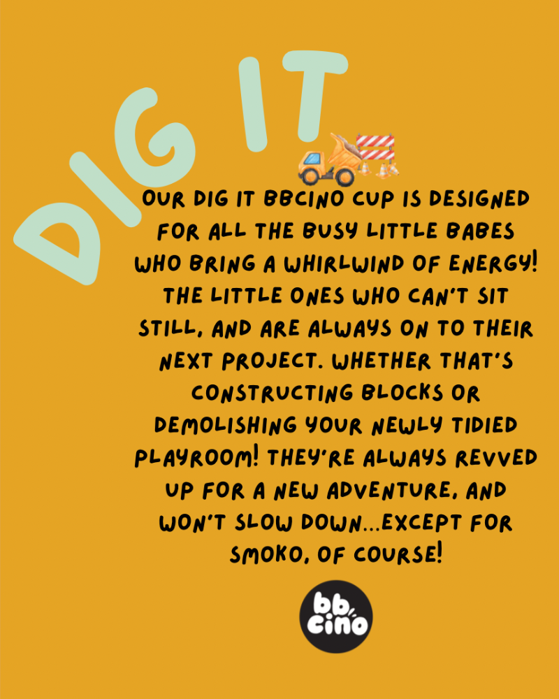 Dig It! Babycino Cup - 120ml (STRAW INCLUDED)