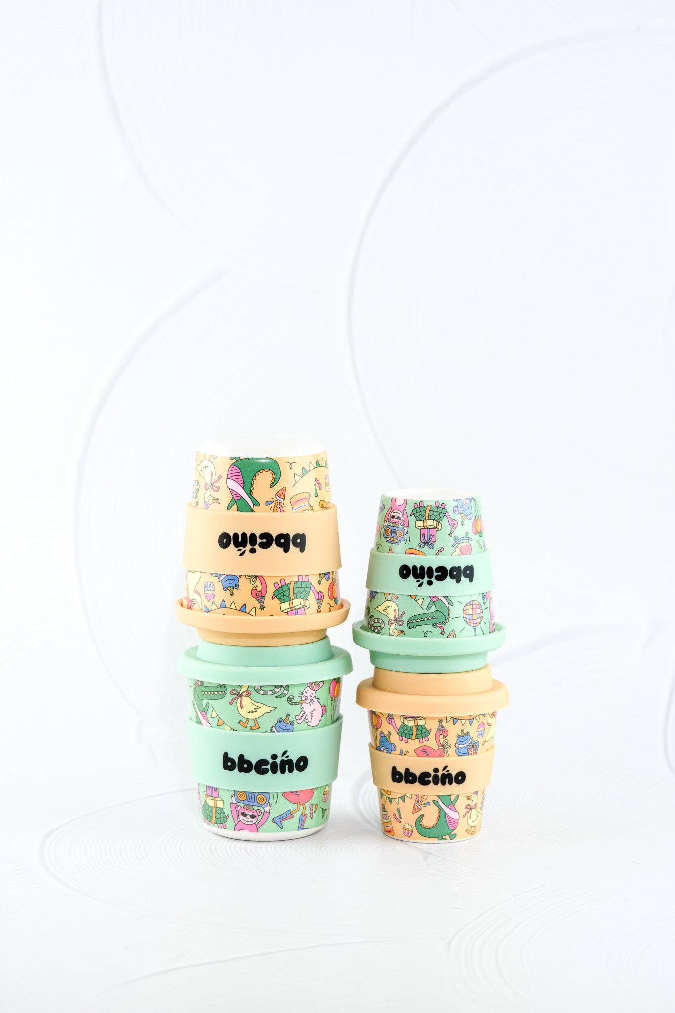 Party Animal in Green Babycino Cup - 120ml (STRAW INCLUDED)