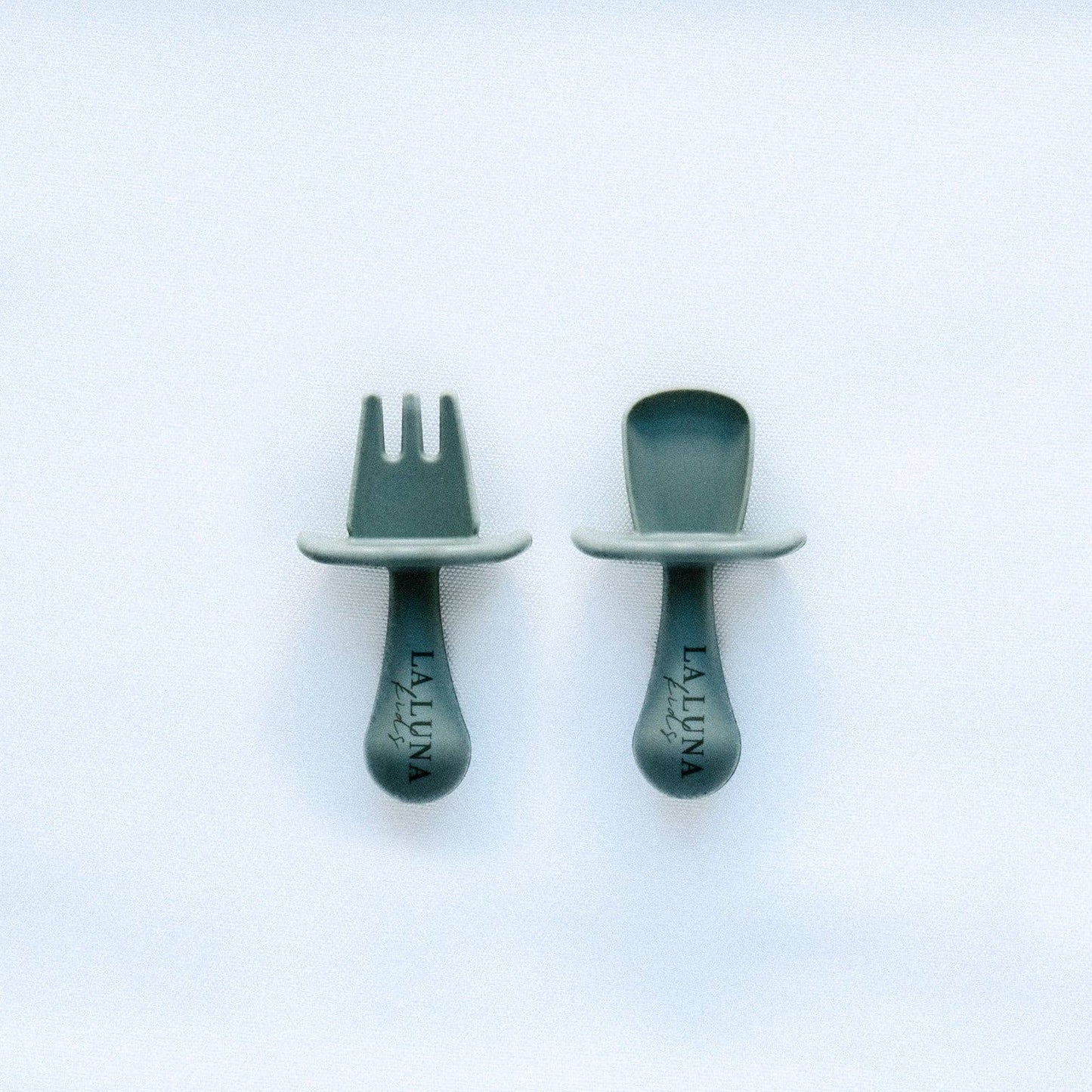 Training Fork & Spoon Set Sage