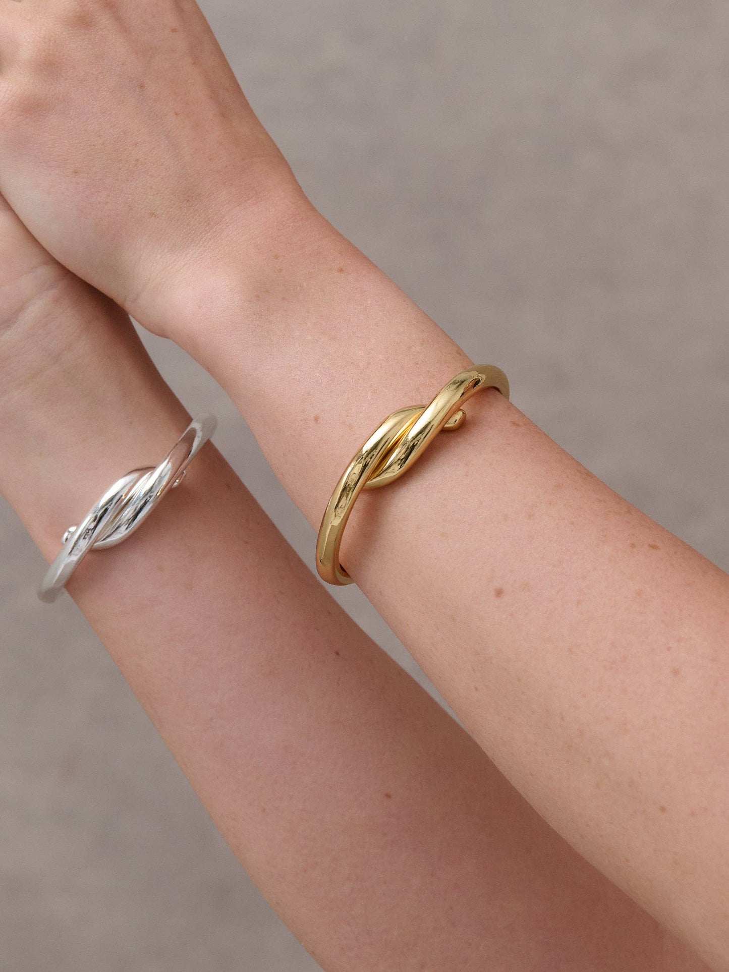 Wave Sterling Silver Plated Open Bangle