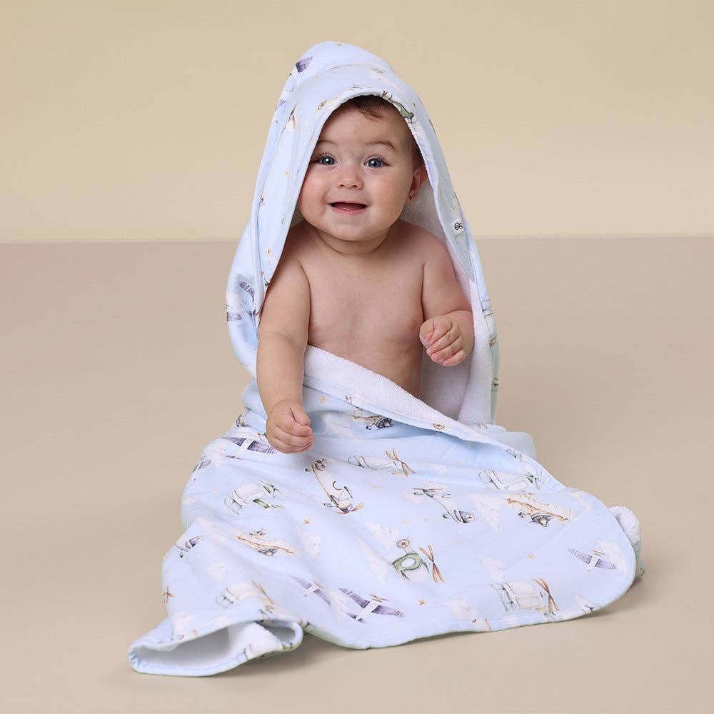 Taking Flight Organic Hooded Baby Towel