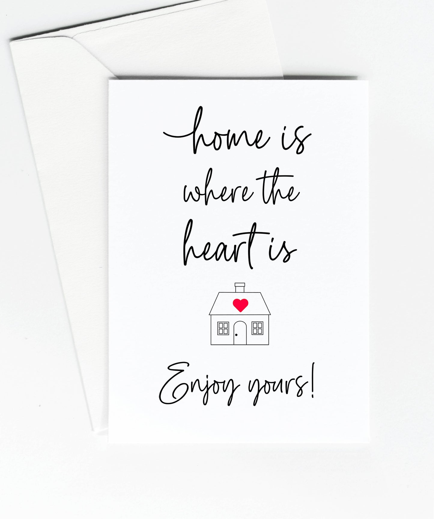 House Warming Congratulations New Home Where the Heart Is