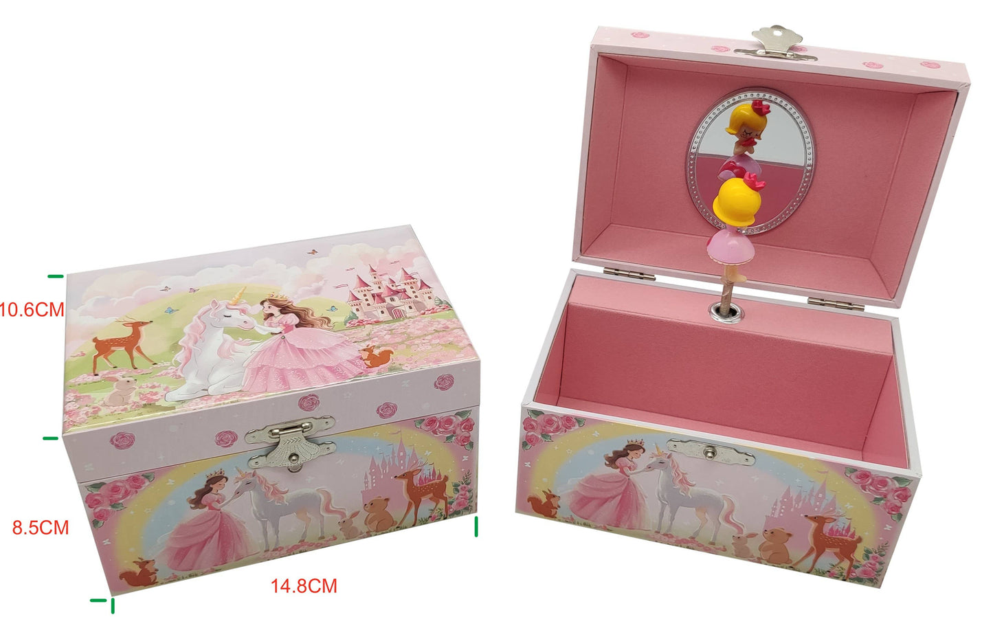Musical Jewelry Box-Princess & Unicorn