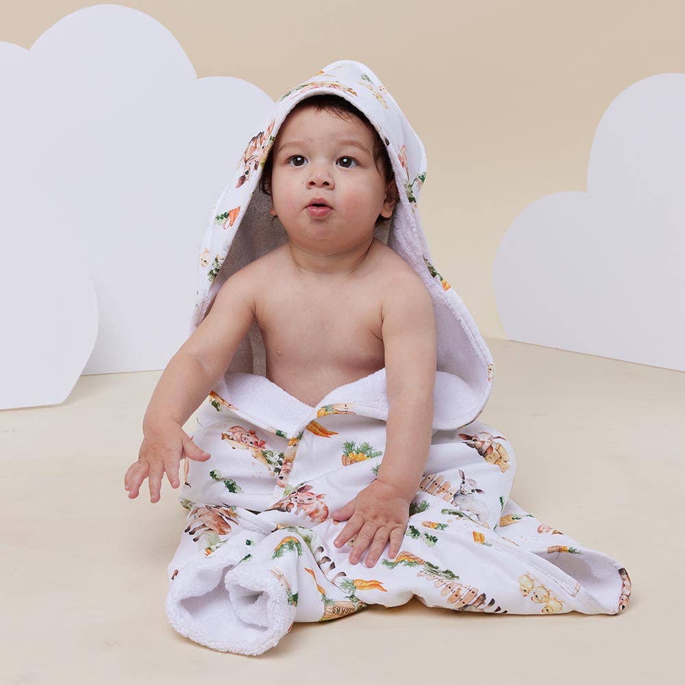 Farm Organic Hooded Baby Towel