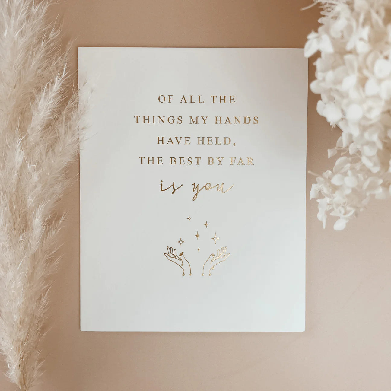 Embossed Gold Foil Print