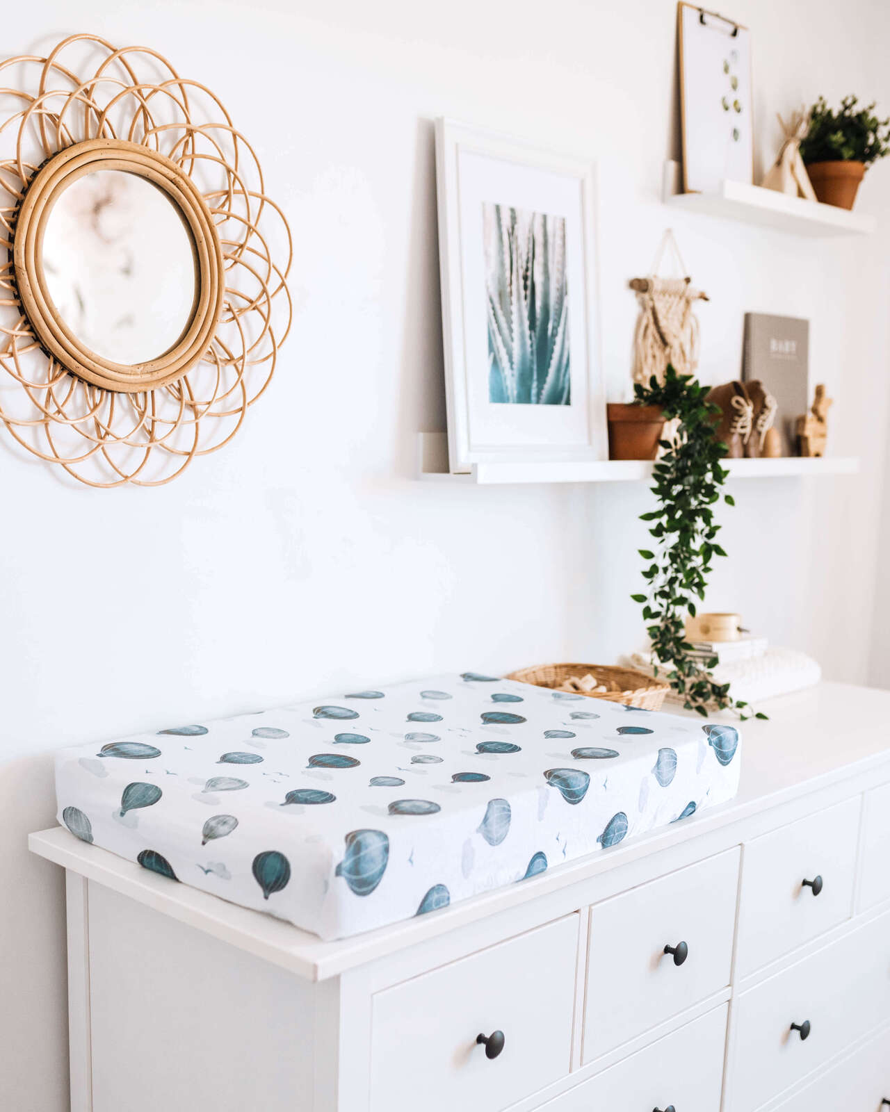 Cloud Chaser Fitted Bassinet Sheet/Change Pad Cover