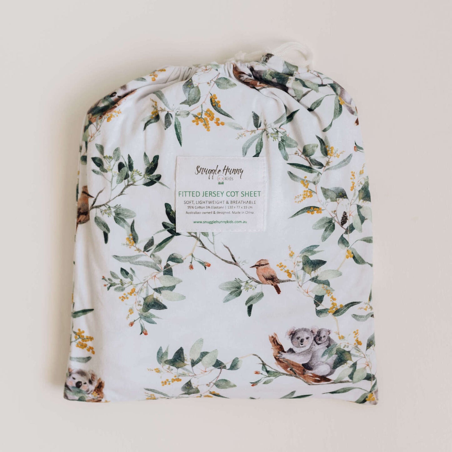 Eucalypt Fitted Cot Sheet