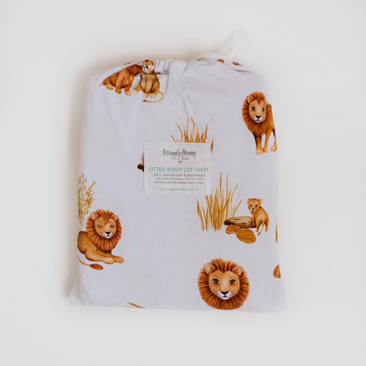 Lion Fitted Cot Sheet