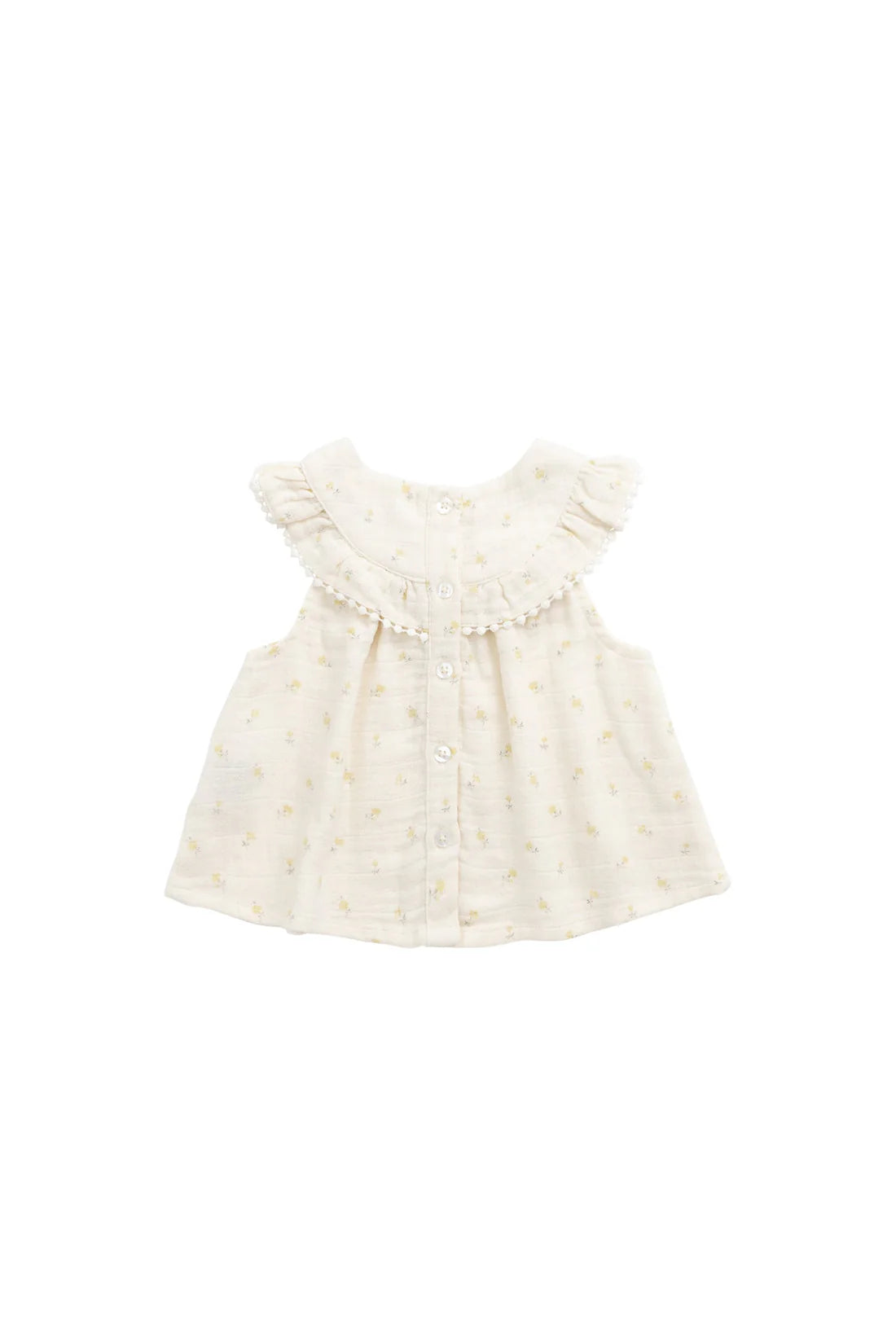 Organic Cotton Muslin Annalise Top - Vintage Ditsy