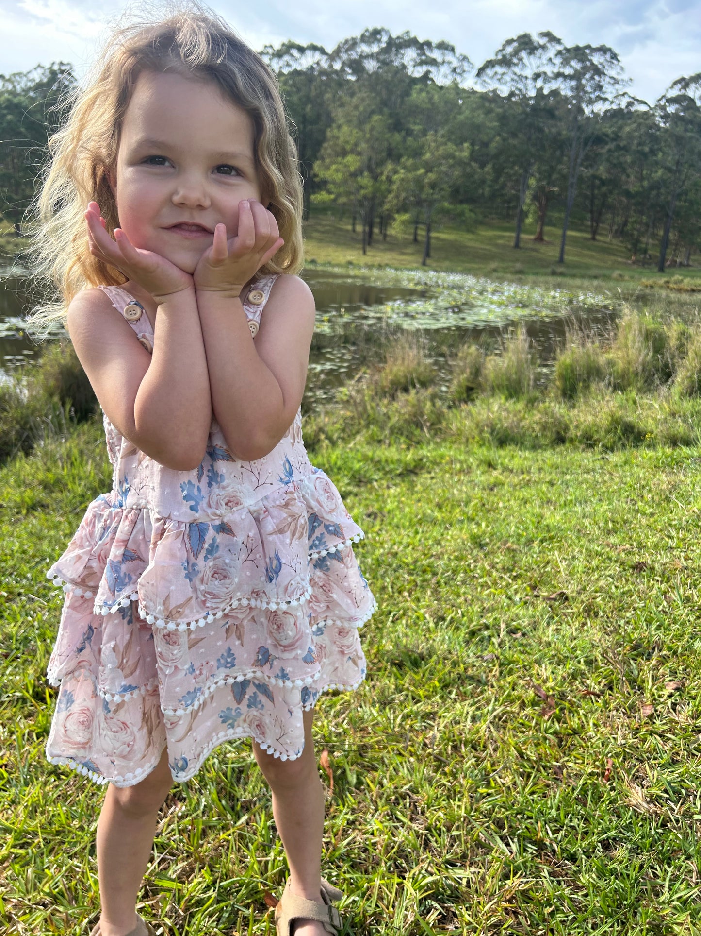 Nora Layered Dress - Floral