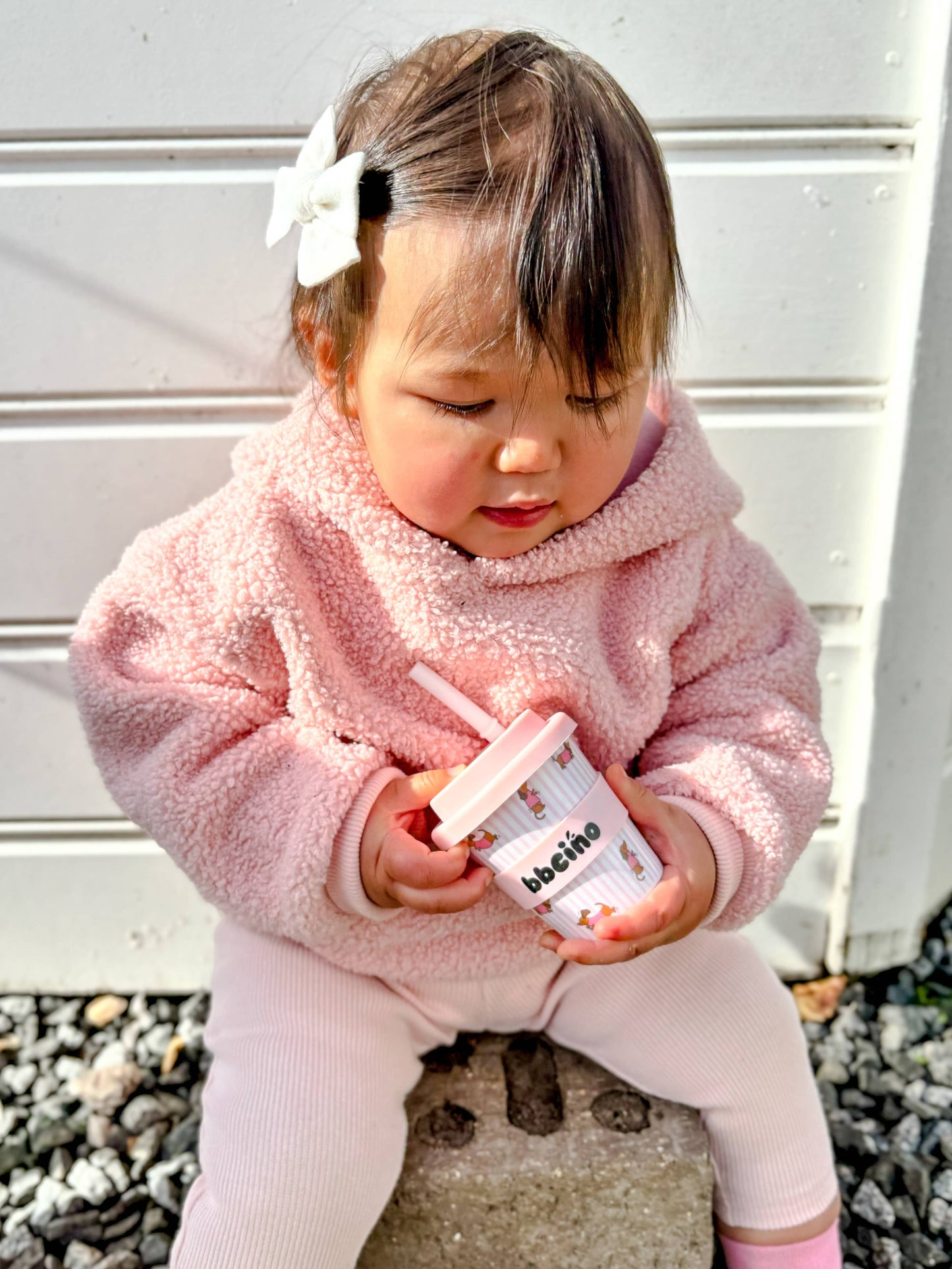 Dash in Pink Babycino Cup - 120ml (STRAW INCLUDED)