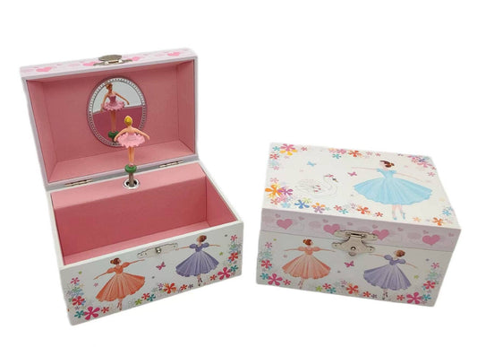 Musical Jewelry Box-Ballerina & Swan