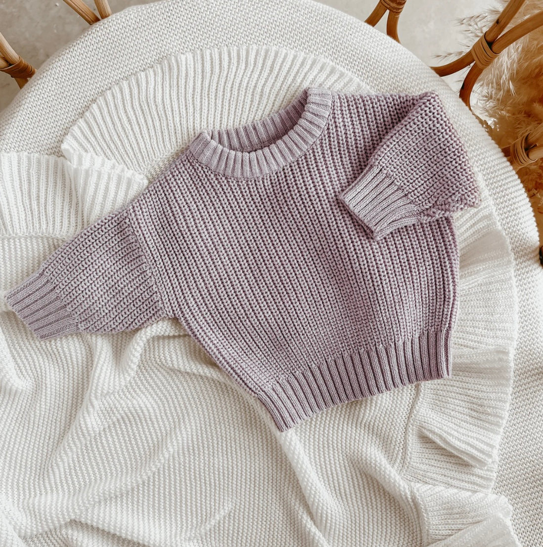 Mini Knit Sweater | Lavender