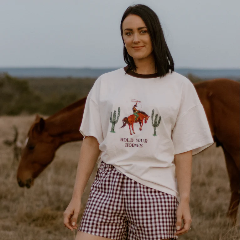 Ladies 'Hold Your Horses' Tee