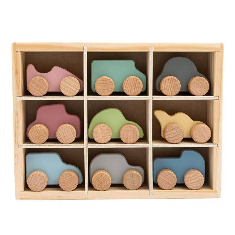 Wooden Mini Car Set