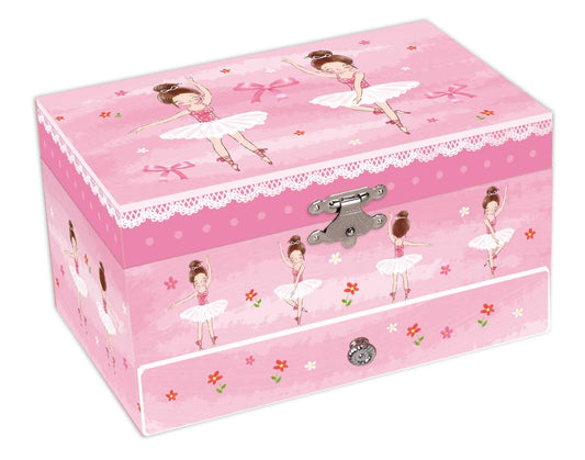 Dual Ballerina Musical Jewelry Box