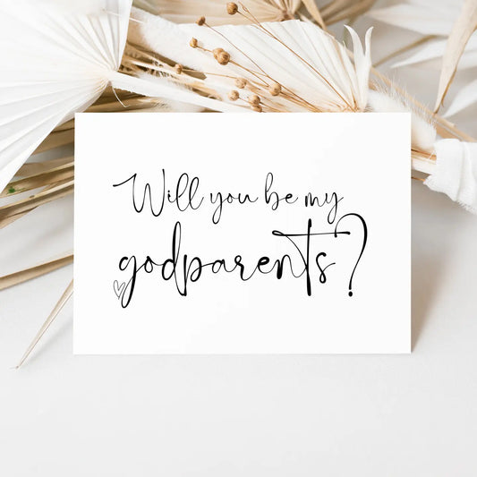 Will You Be My Godparents Card