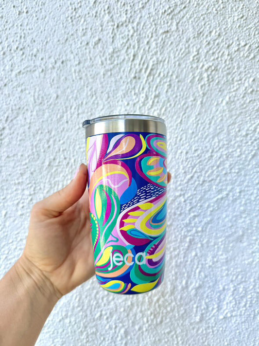Jeca On-The-Go Tumbler 10 OZ   (296 ML) with Magnetic Slider Lid - Summer Soirée