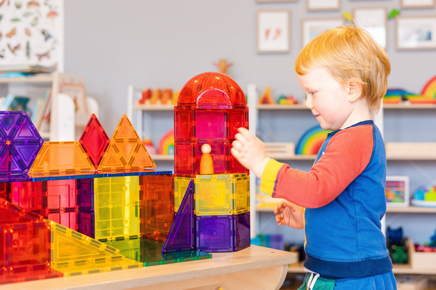 Learn & Grow Magnetic Tiles - Dome Pack (18 piece)