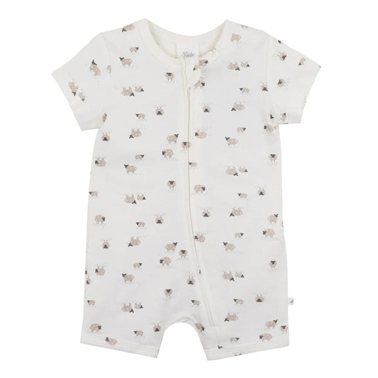 Sheep Short Sleeve Romper