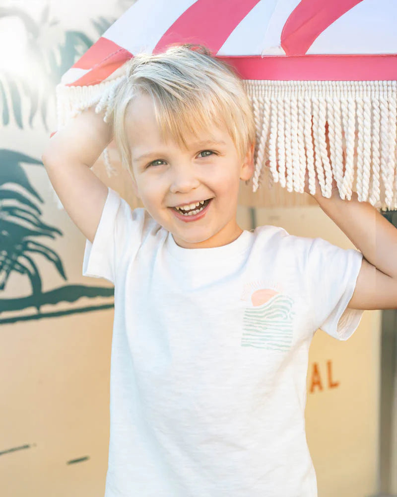 SURFS UP SAVE THE OCEAN TEE 3-7YRS