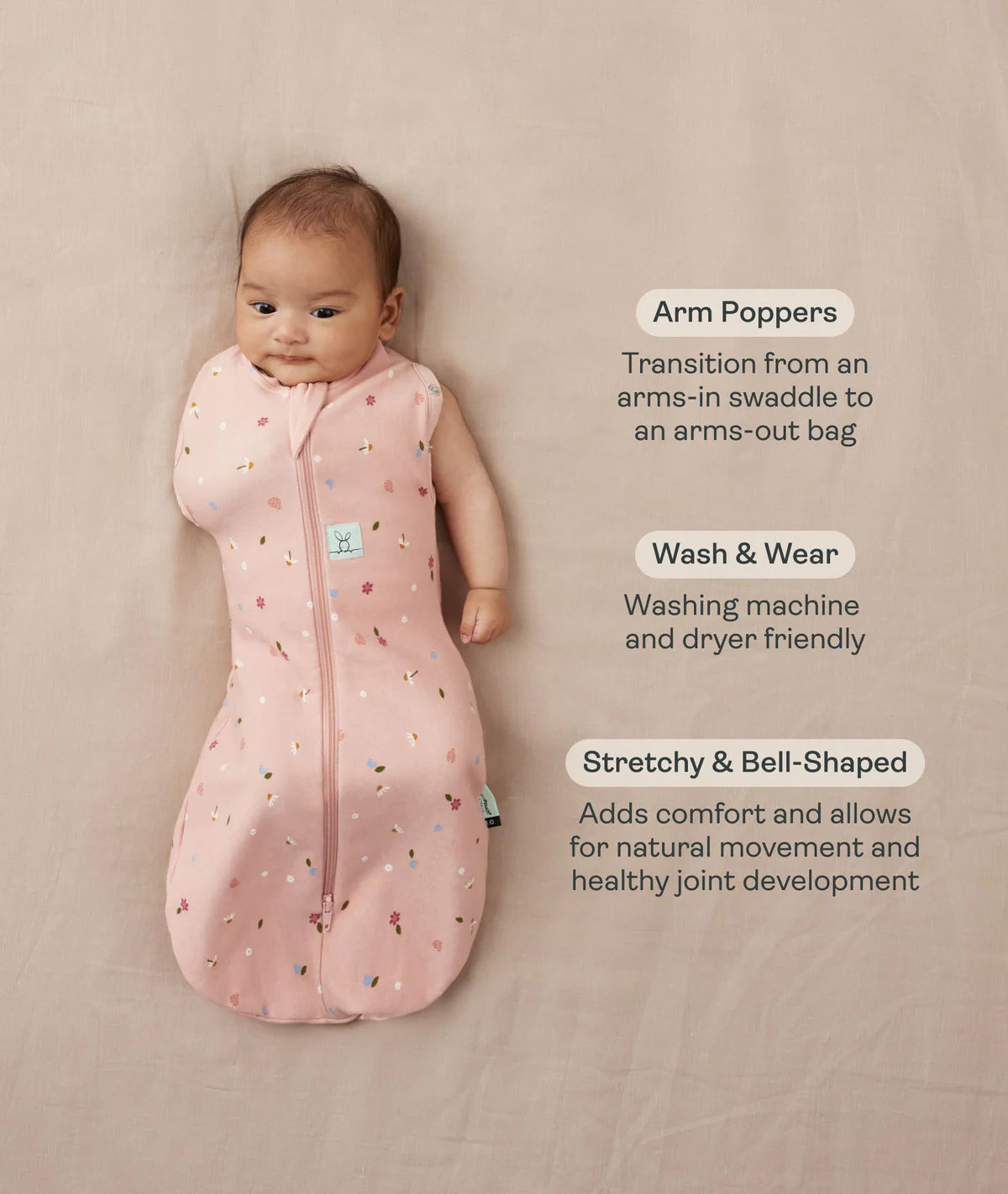 Cocoon Swaddle Bag - Petit Pretzel 0-3M (000) fits 3-6kg