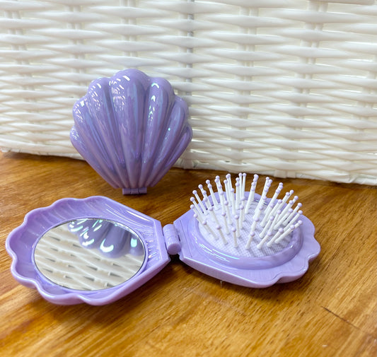 Shell Foldable Hairbrush