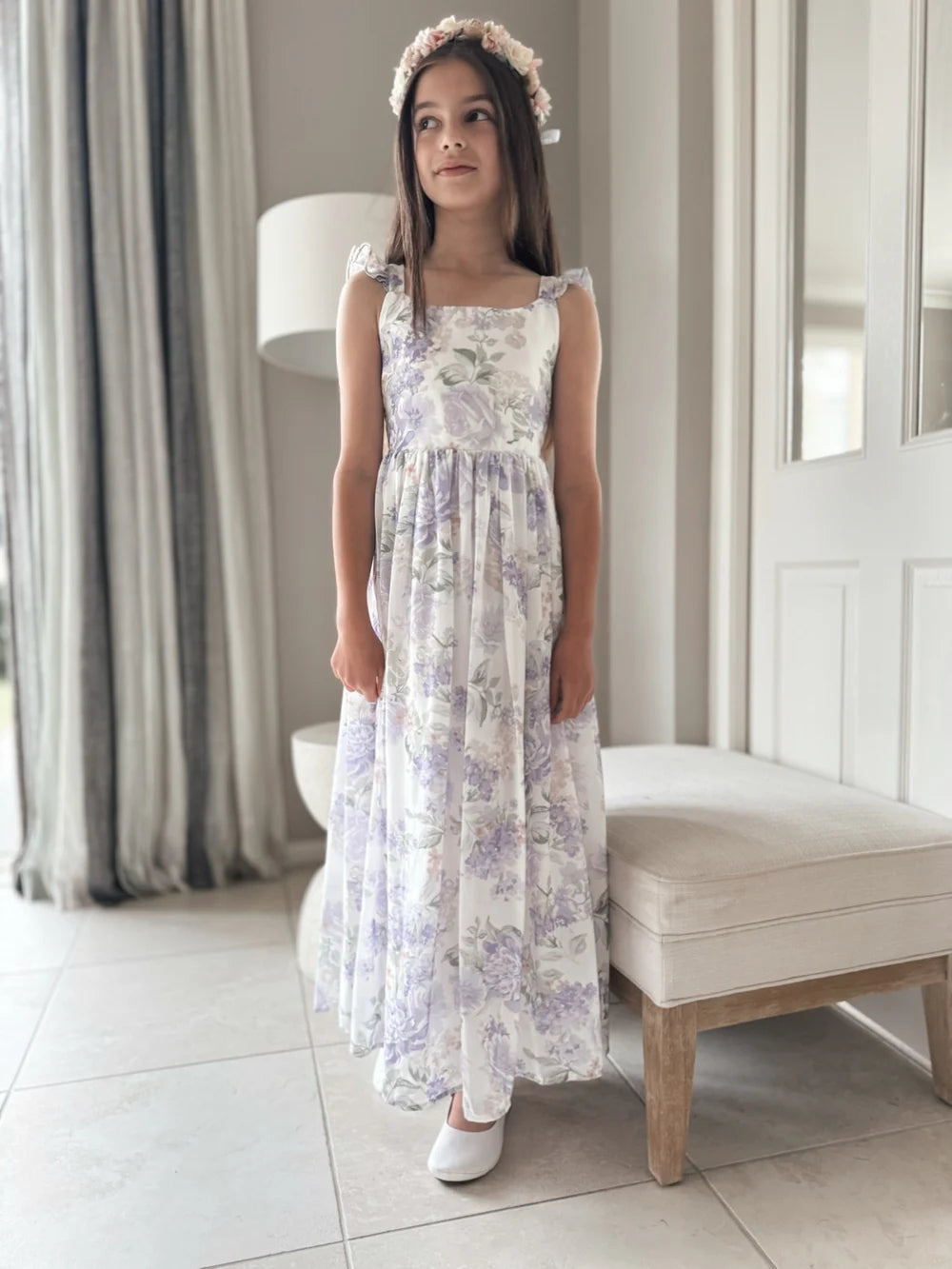 Leilani Girls Lilac Dress - Size 12