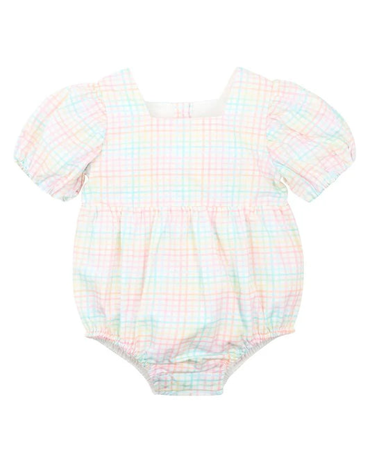 CANDY BLOSSOM CHECK BODYSUIT
