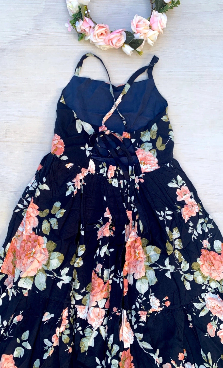 Ava Girls Floral Maxi Dress | Blue