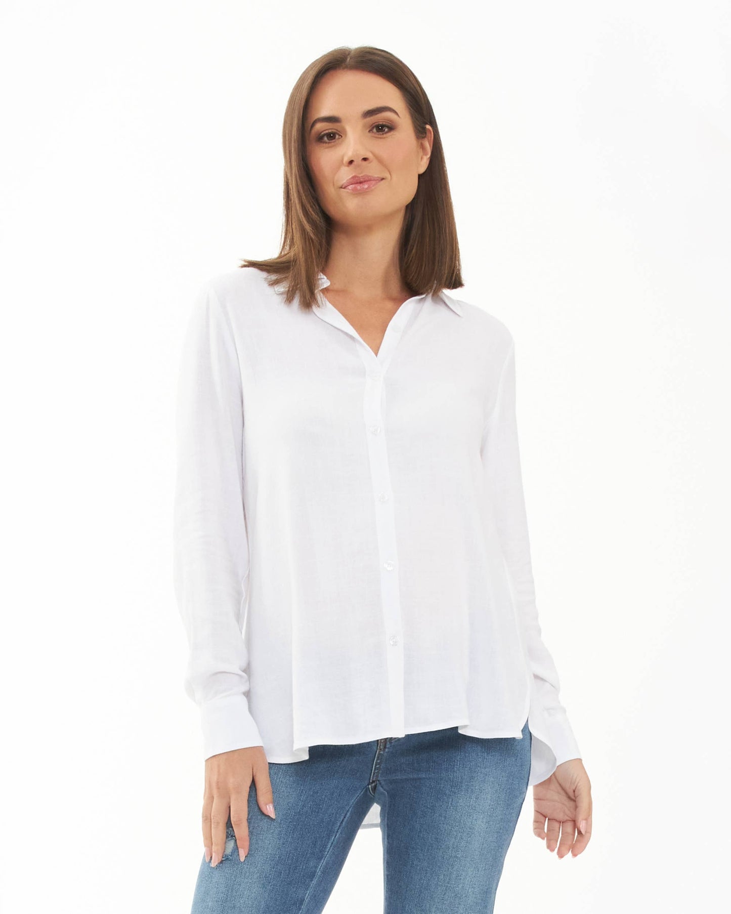 Clara Relaxed Shirt  White