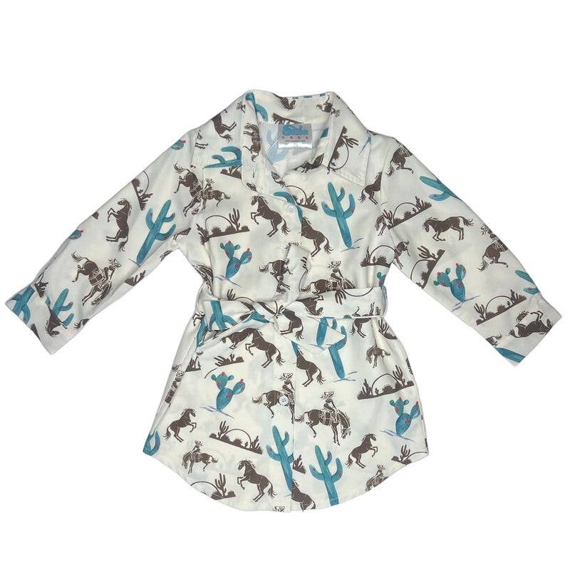 YOUTH Gettin' Western Button Up LS Dress