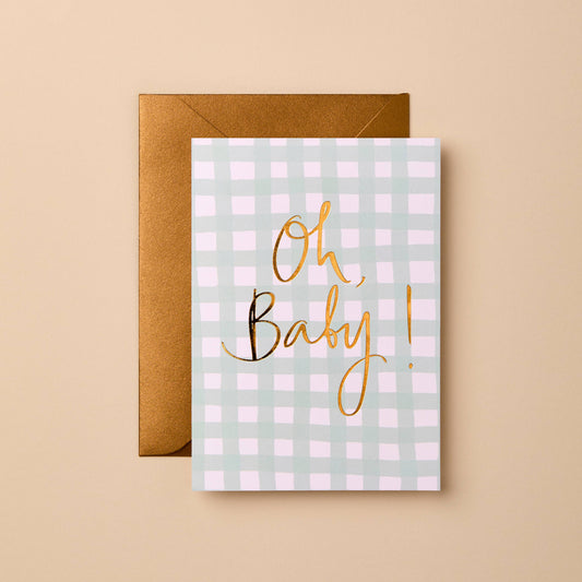 New Baby Greeting Card | Sustainable Minimal Design