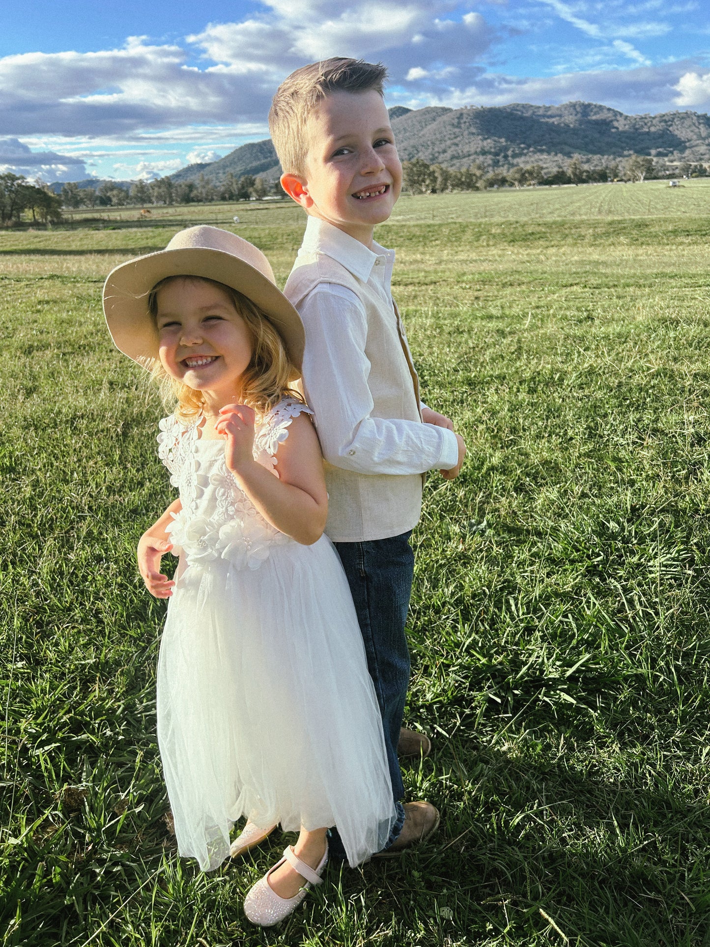Layla Girls White Tutu Dress