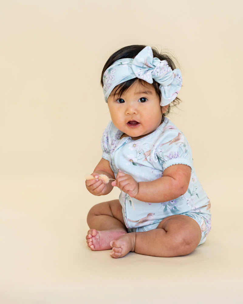 MADELYN PRINT SS ZIP ROMPER