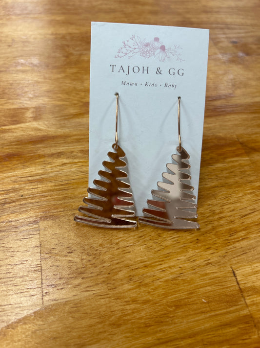Rose Gold Mirrored Christmas Trees