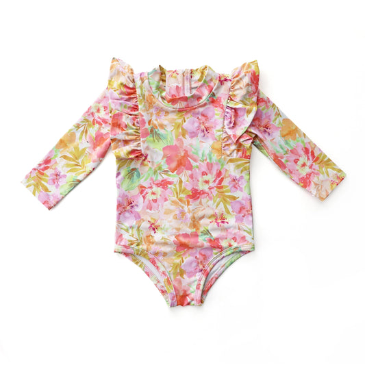 Shimmy Long Sleeve Swimmers - Clara