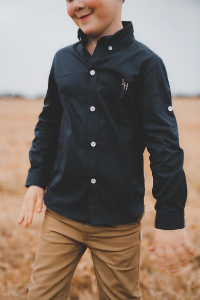 Boys Oxford Dress Shirt - Navy
