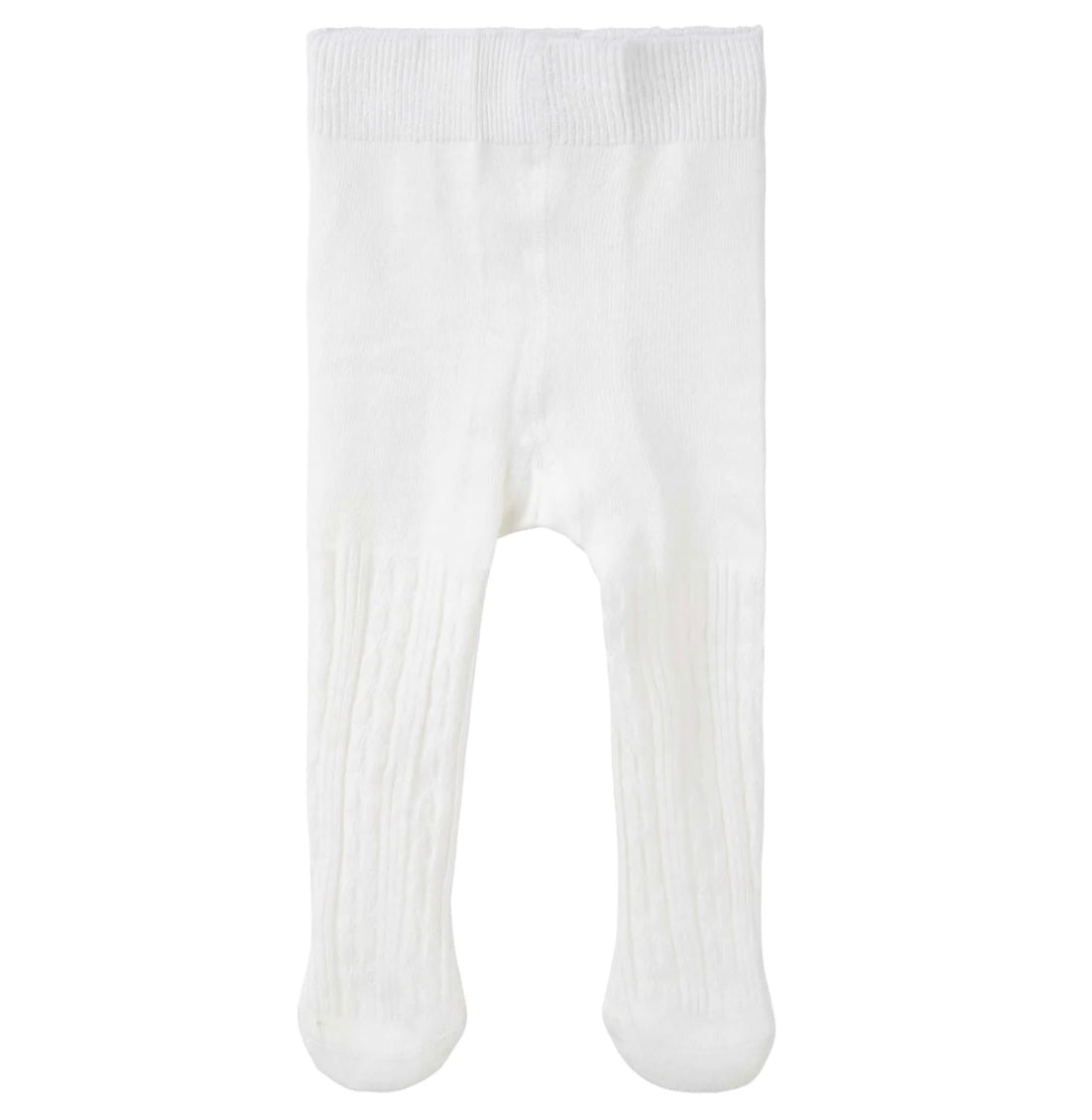 Baby Cable Knit Tights - Cream