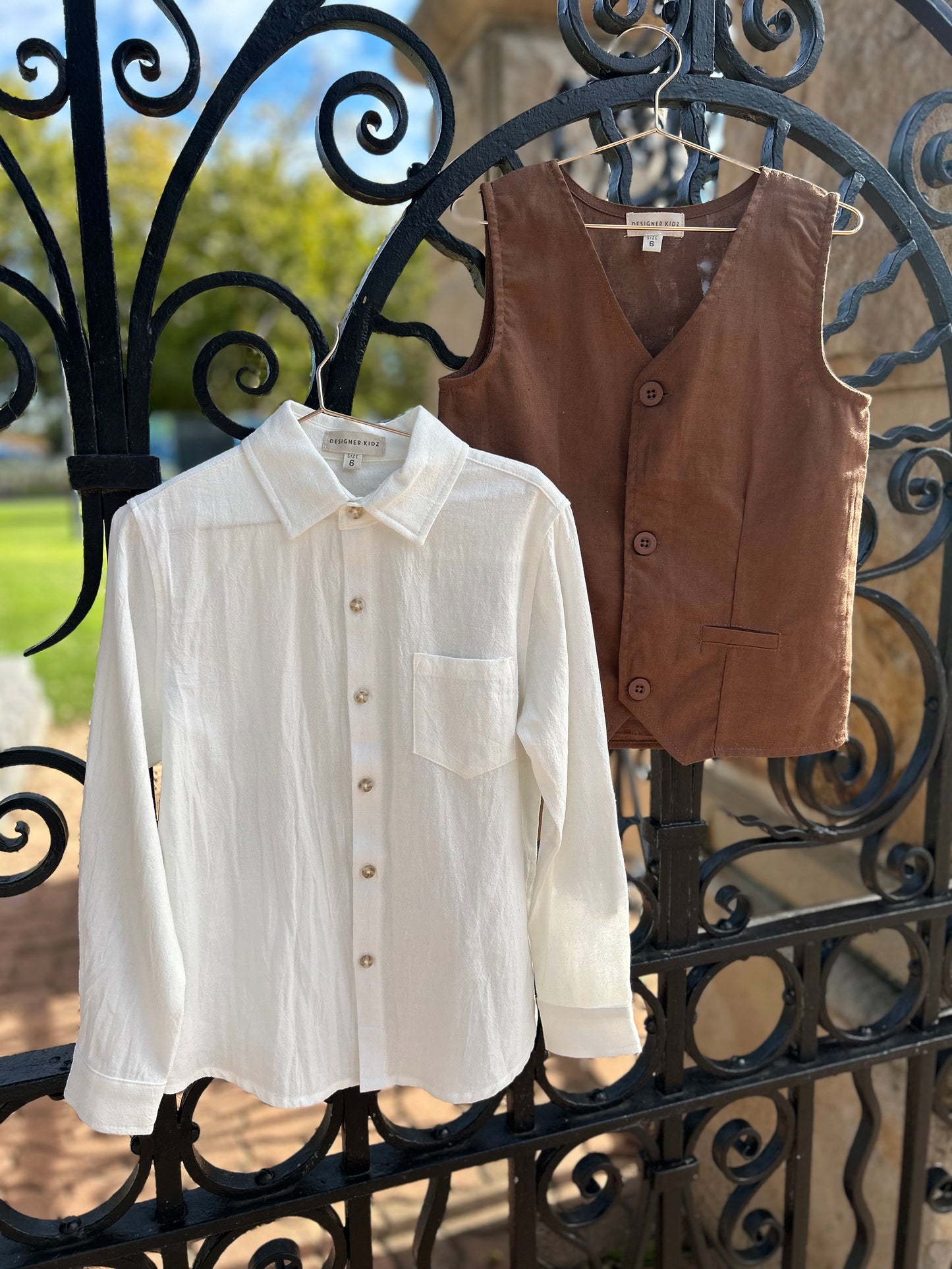 Archie L/S Button Shirt - Ivory
