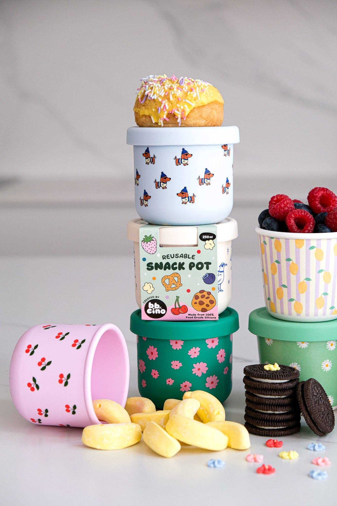 Ditsy Silicone SNACK POT 