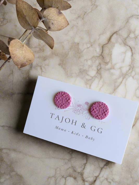 Fuchsia 15mm Studs