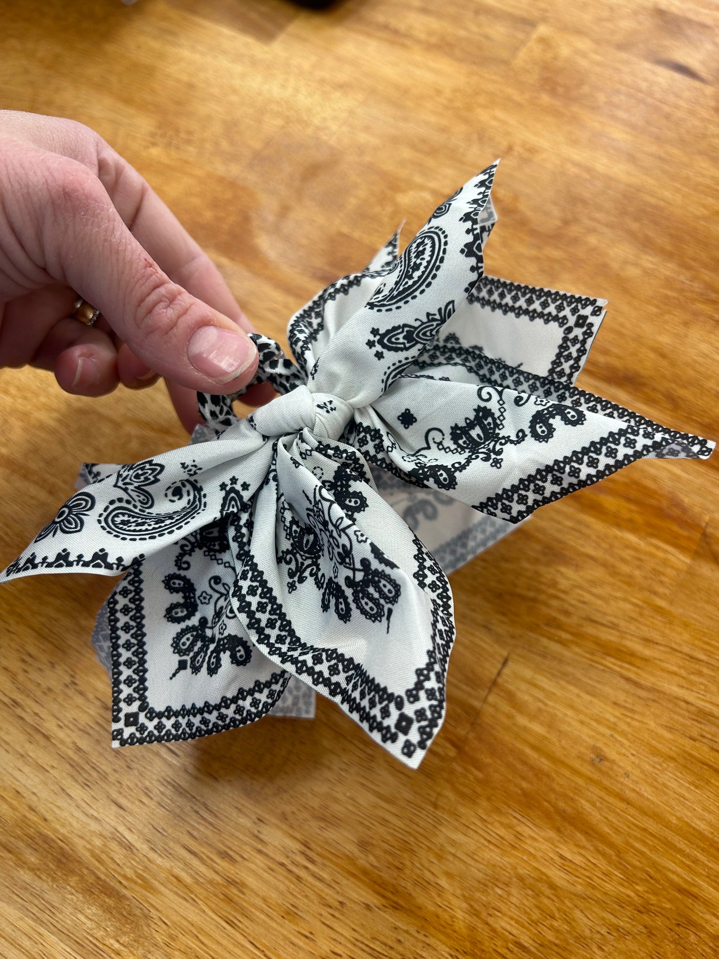 Black & White Fancy Claw Clip