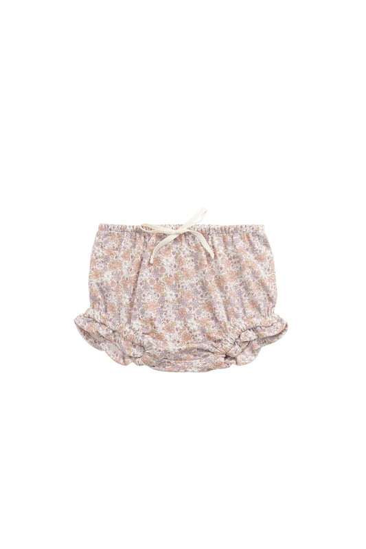 Organic Cotton Frill Bloomer - Chloe Mauve