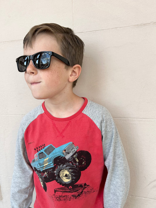 Kids Black Sunnies