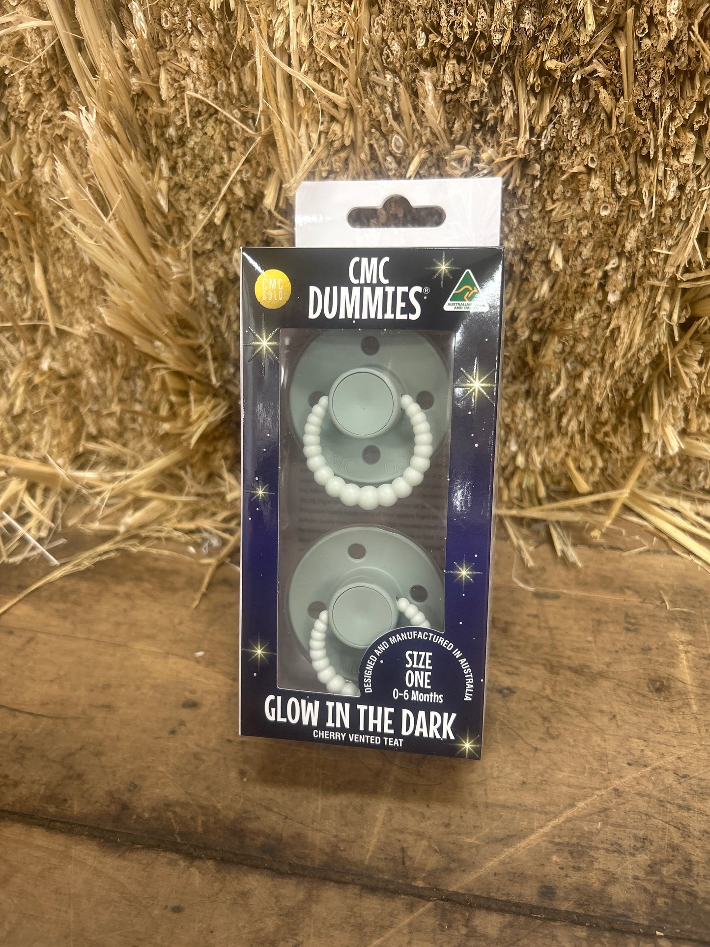 CMC Dummies GLOW In The Dark Range - Sage - Vented Teat